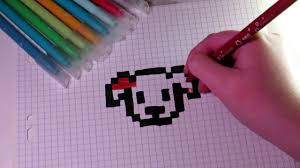 Voir plus d'idées sur le thème pixel art, pixel art facile, dessin pixel. Pixel Art De Chien Facile A Faire Youtube