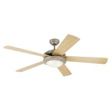 Crlight 2700k 4w st64 (st21) e26. Westinghouse Lighting Comet 52 Inch Five Blade Indoor Ceiling Fan Brushed Pewter Finish With Dimmab