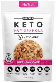 Need more birthday treat ideas? Buy Nutrail Keto Birthday Cake Nut Granola Healthy Breakfast Low Carb Cereal Snacks Food Only 2g Net Carbs No Added Sugar Grain Free Gluten Free 11 Oz Online In Germany B08w9brfd3