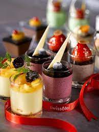 Shot glass desserts new restaurant trend. Colorful Desserts In Shot Glass Desserts Colorful Desserts Mini Desserts