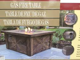 Crafted from durable concrete based composite material, stainless. Global Outdoors Faux Wood Fire Table Costcochaser