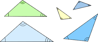 If one thing is similar to another, or if two things are similar , they have features. Similar Triangles