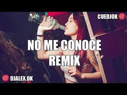 El remix «no me conoce» de jhay cortéz junto j balvin y bad bunny fue lanzado la noche del 16 de mayo de 2019 y se encuentra disponible para ser descargado a través de las diversas plataformas musicales. No Me Conoce Remix Dj Alex Letra Da Musica Cifra Club