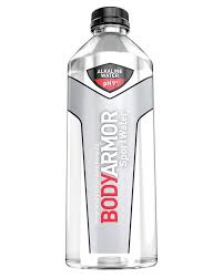 High alkaline water with a ph 9+. Body Armor Water