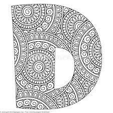 Each letter and number corresponding to accompany the picture. Mandala Alphabet Letters D Coloring Pages Free Instant Download Coloring Coloringbook Coloring Alphabet Coloring Pages Monster Coloring Pages Coloring Pages