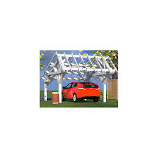 Abri Voiture Bois Asymetrique 12 M2