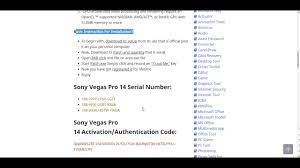This release was created for you, eager to use serial number full and without limitations. Sony Vegas Pro 14 Serial Number Only Numbers Mainfasr