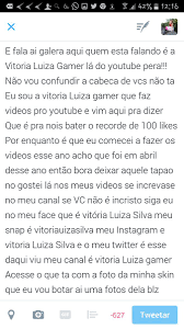 Veja o perfil completo no linkedin e descubra as conexões de vitória luizavitória luiza e as vagas em empresas similares. Vitoria Luiza Silva Vitorialuiza082 Twitter