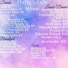 Bloxburg food menu 2018 these pictures of this page are about:roblox bloxburg menu. Bloxburg Cafe Menu Fluffy S Cafe R 2099846 Png Images Pngio