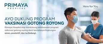 Mengisi data diri pada formulir pendaftaran. Form Registrasi Vaksin Covid 19 Primaya Hospital