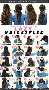 Easy Diy Hairstyle Tutorial Videos Makeupwearables Hairstyles Lazy Hairstyles Long Hair Styles Hair Styles