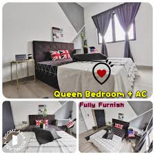1.5 storey desa tun razak factory for rent location: Master Queen Single Room The Hamstead Desa Tun Razak Tbs Lrt Tasik Selatan Fully Ac Roomz Asia