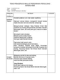 Guru penolong kanan mengiringi yang diraikan. Teks Pengerusi Majlis Persaraan Penolong Kanan Hem