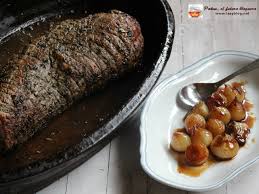 Consejos para cocinar redondo de ternera relleno al horno. Lazy Blog Redondo De Ternera Con Hierbas Aromaticas Y Cebollas Glaseadas Asado Para Nochebuena