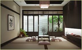 Modern japanese interior in cream, grey and with brown accents. Tatami Traditional Japanese Dining Room Interior Design Padstyle Interior Design Blog Modern Furniture Home Decor