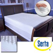 New Serta 4 Inch Restoration Memory Foam Mattress Topper Twin Full Queen King Memory Foam Mattress Topper Foam Mattress Topper Mattress