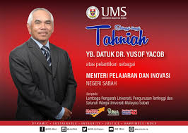 Kompleks bangunan yang dibina pada tahun. Tahniah Datuk Dr Yusof Yacob Universiti Malaysia Sabah Facebook