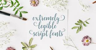 Because of its origin, the italic ƒ (f with a hook) looks exactly like the italic f (f) in some typefaces. 30 Extremely Legible Script Fonts Creative Market Blog