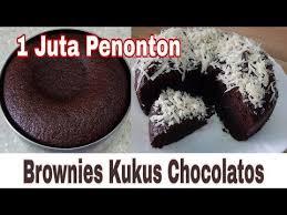 Brownies kukus merupakan kue bolu yang memiliki rasa manis dan lembut. Resep Brownies Kukus Chocolatos Takaran Sendok Youtube Resep Brownies Aneka Kue Brownis