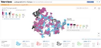 Learn how to create your own. Maps Mania The 2019 Thuringia State Election Map