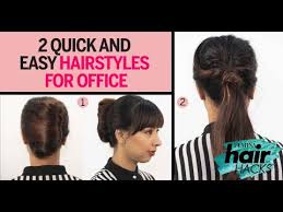 You hello and welcome to another tutorial one quick and easy everyday hairstyles the … 2 Quick And Easy Hairstyles For Office Lazy Girl S Guide To Office Hairstyles Hair Files Femina Youtube