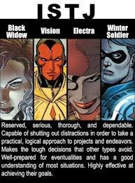 Black widow's personality is pretty consistent: Marvel Personality Types I Am Black Widow Poor Bucky Mbti Istj Istj Personality Istj