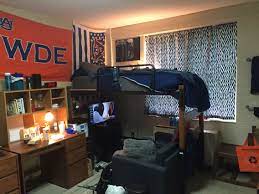 Hill Dorm Rooms Utilize Space By Lofting Bed And Adding Small Ikea Sofa And Fridge Guy Dorm Rooms Boys Dorm Room Guy Dorm