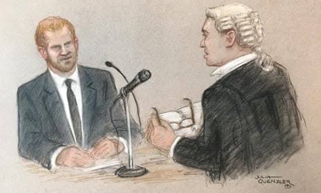 From the gents to the witness box – Harry has little to say | John Crace |  The Guardian