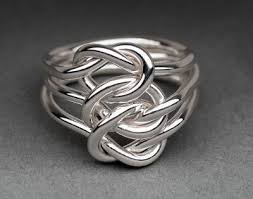 Triple Knot Ring Sterling Silver Silver Spoon Bracelet Love Knot Ring Knot Ring