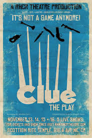 Official Clue The Play Poster By Jay Diers Play Poster Clue Music Tv