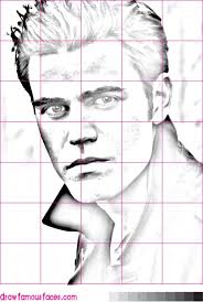 How To Draw Paul Wesley Using A Grid This Grid Image Will Help You To Drawings Art Rendering Drawing