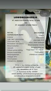 Selain pkl, juga banyak warg. Lowongan Kerja Kabupaten Jember Facebook