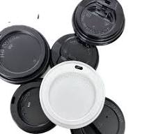 Wholesale Eco-Friendly Disposable PS Plastic White Coffee Paper Cup Lid for  Hot Drinks Tea Juice Milk Tea Drinking Hole