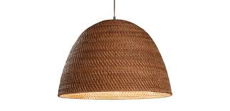 There is an opening at the top allowing access to the interior where there are three brackets that can be used to hold light fixtures. Kash Woven Rattan Seagrass Pendant Light Ethan Allen Lighting Ethan Allen