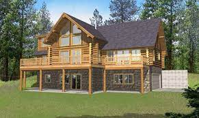 Mountain ranch house plans with basements, walkouts and elevators our mountain house plans feature distinguished floor plans that include lodge style homes, cabins and craftsman inspired homes with exposed beams and trusses, honey hued rough hewn logs, exposed rafters and a myriad of rustic and/or contemporary design elements. Stunning Log Home Plans With Basement Ideas House Plans