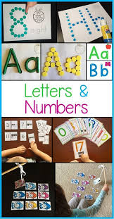 These Letter And Number Activities Help Our Little Ones With Letter And Number Recogni Preschool Activities Early Literacy Activities Craft Activities For Kids