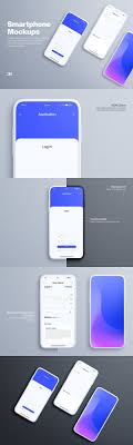 Smartphone Mockups In 2020 Presentation Design Isometric Design Web Graphic Design
