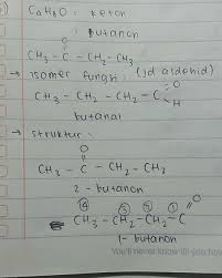 Senyawa yang mempunyai rumus molekul sama tetapi mengandung gugus fungsi berbeda. Tuliskan Tiga Isomer Yang Mungkin Dari Senyawa Yang Memiliki Rumus Molekul C4h8o Dan Berikan Nama Brainly Co Id
