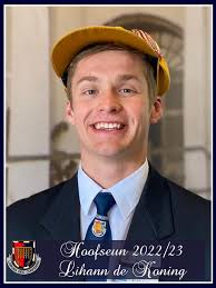 HOOFLEIERS 2022/23 Dit is vir ons 'n baie groot voorreg om die nuutverkose  hoofleiers van die Hoër Tegniese Skool Drostdy aan julle bekend te stel.  Hoofseun: Lihann de Koning Hoofmeisie: Christi Marais