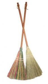 Wooden Broom By Camden Rose With Rainbow Straw Wooden Baby Toys Wooden Broom Waldorf Toys