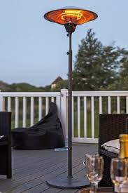 Freestanding Electric Outdoor Heater By La Hacienda Outdoor Heaters Outdoor Patio Designs Outside Heaters