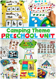 Begin by taking the sponge and cutting into a triangle. Camping Theme Preschool Planning Playtime