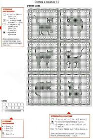 Kedi Motifi Filet Crochet Kanavice Dikis Ornegi