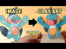 Mudkip Evolved Sculpting Marshtomp From Pokemon Easily In Clay Youtube Clay Polymer Clay Tutorial Pokemon
