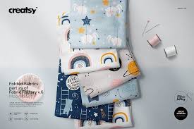 Folded Fabrics Mockup 29 Ff V 6 By Creatsy5 On Creativemarket In 2020 Fabric Factory Creative Market Mockup