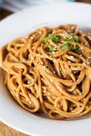 Cold Spicy Peanut Sesame Noodles Easy Cold Peanut Noodle Recipe Recipe Recipes Pasta Dishes Cold Peanut Noodles