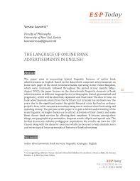 Yandex.translate is a mobile and web service that translates words, phrases, whole texts, and entire websites from chinese into english. Pdf The Language Of Online Bank Advertisements In English