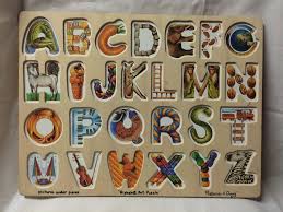 The upper & lower case alphabet puzzle helps children age 4 and up recognize all of the . Melissa Doug Alphabet Art Wooden Puzzle 26pcs Puzzles For Sale Online Ebay Alphabet Art Puzzle Art Melissa And Doug