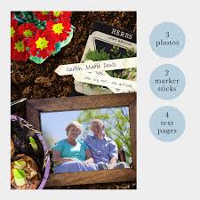 Gardening theme Funeral Order of Service - Celebration of Life