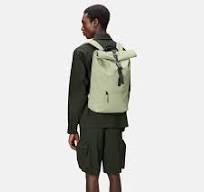 Rains Roll-top rugzak 15 inch earth